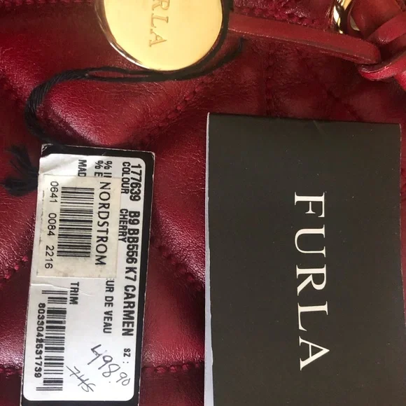FURLA Shopper Handbag,Gorgeous Cherry Red, Dust bag, PRICE REDUCED! - Picture 7 of 10